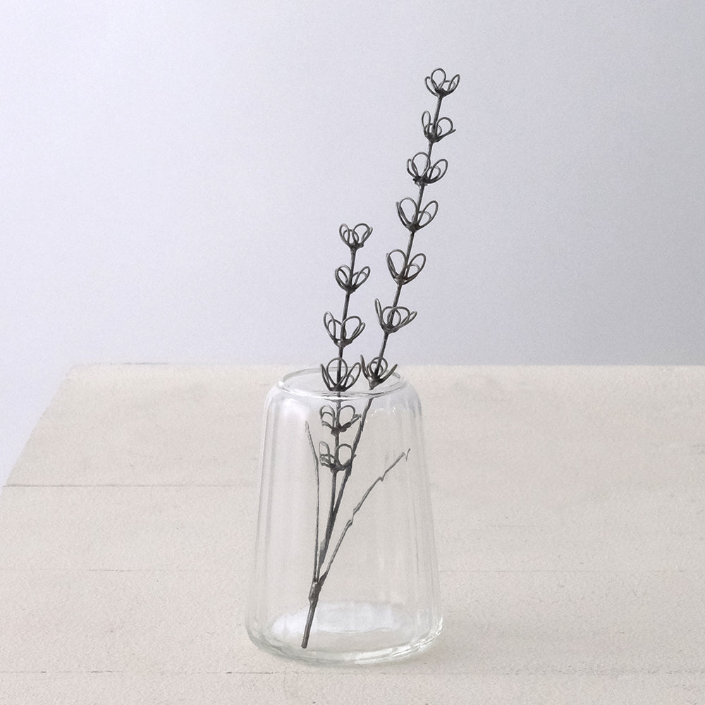 ワイヤーアートのラベンダー(ゴールド/グレイ2色)