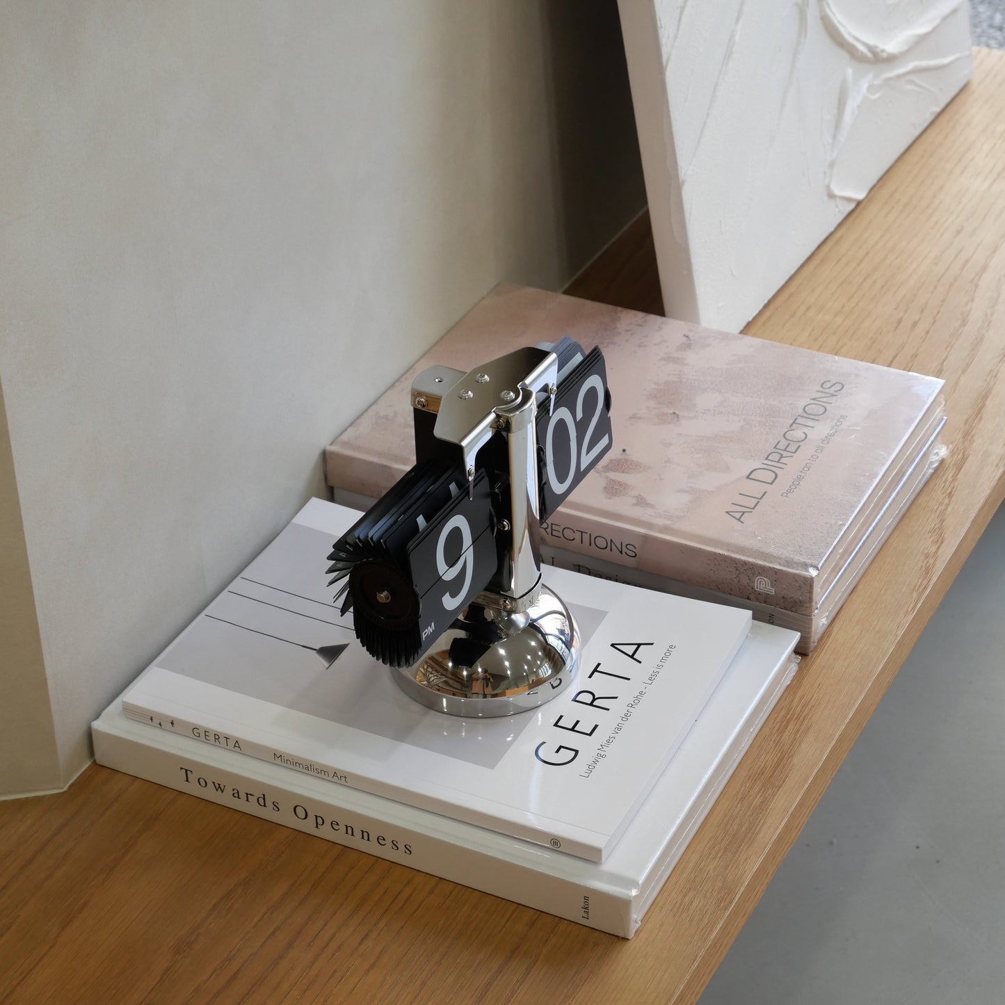 ステンレス  置き時計