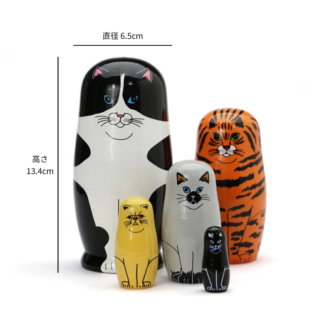 FELINE 5 猫のマトリョーシカ