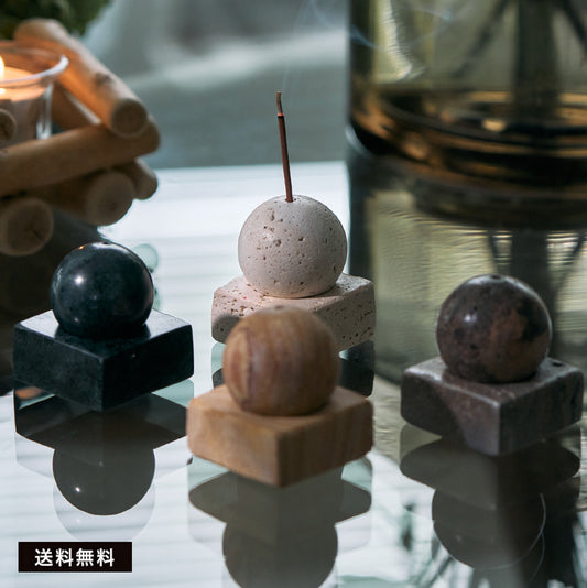 STONE INCENSE HOLDER (4Color)