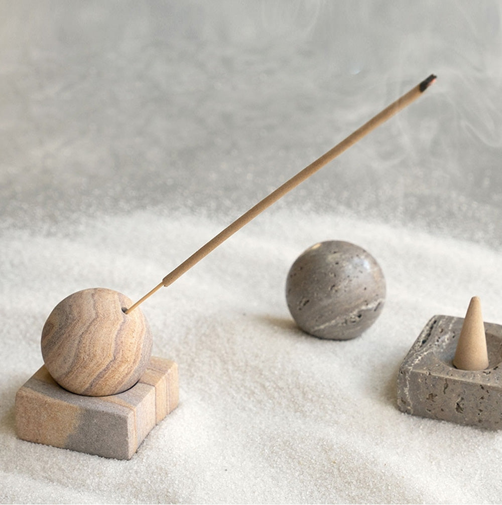 STONE INCENSE HOLDER (4Color)