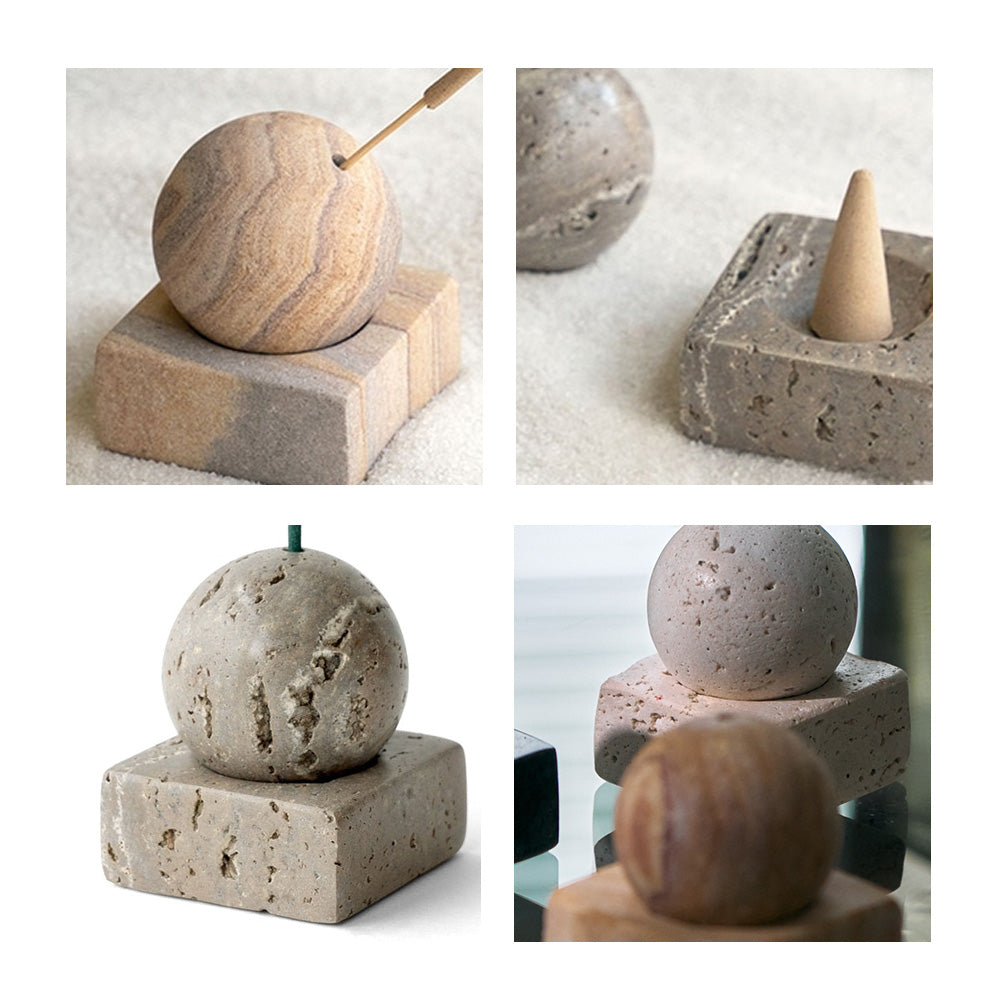 STONE INCENSE HOLDER (4Color)