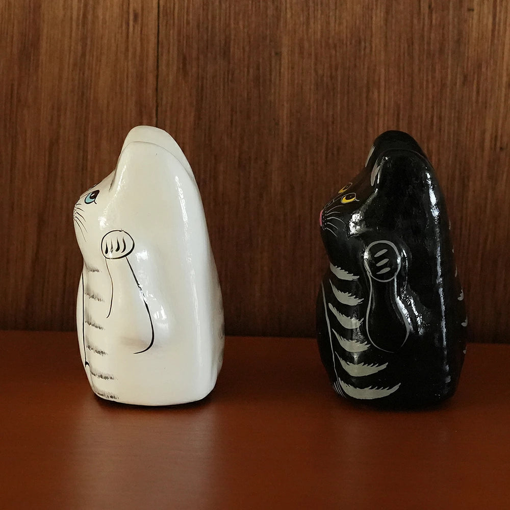 インドの招き猫 - PAPER MACHE CAT DOLL - （2color）