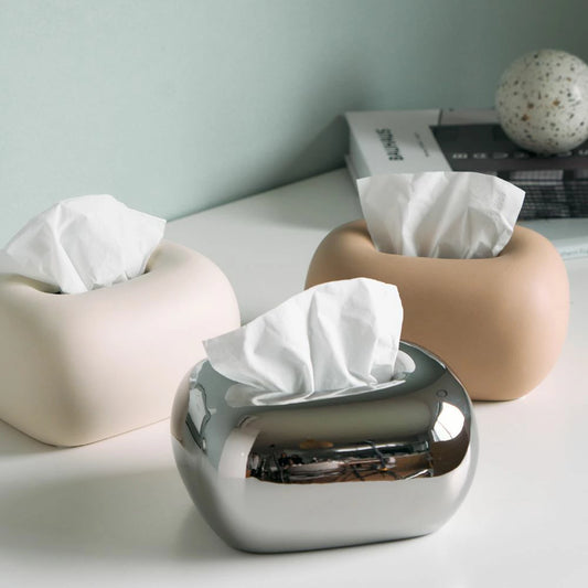 セラミッククリーム ティッシュケース