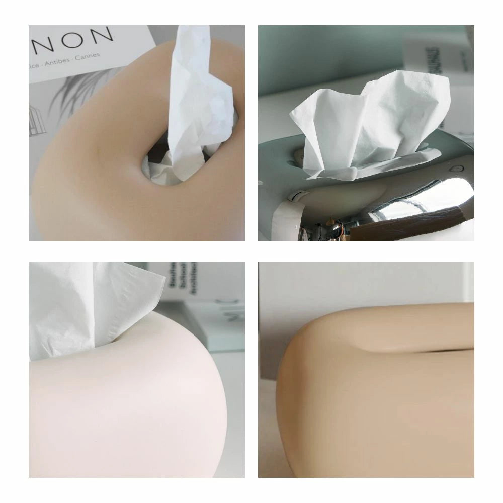 セラミッククリーム ティッシュケース