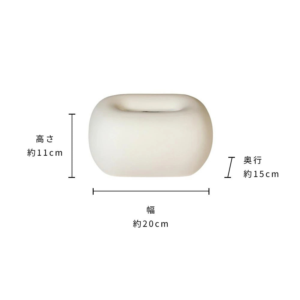 セラミッククリーム ティッシュケース