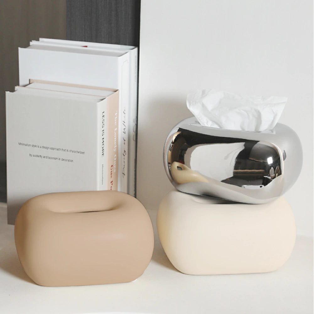 セラミッククリーム ティッシュケース