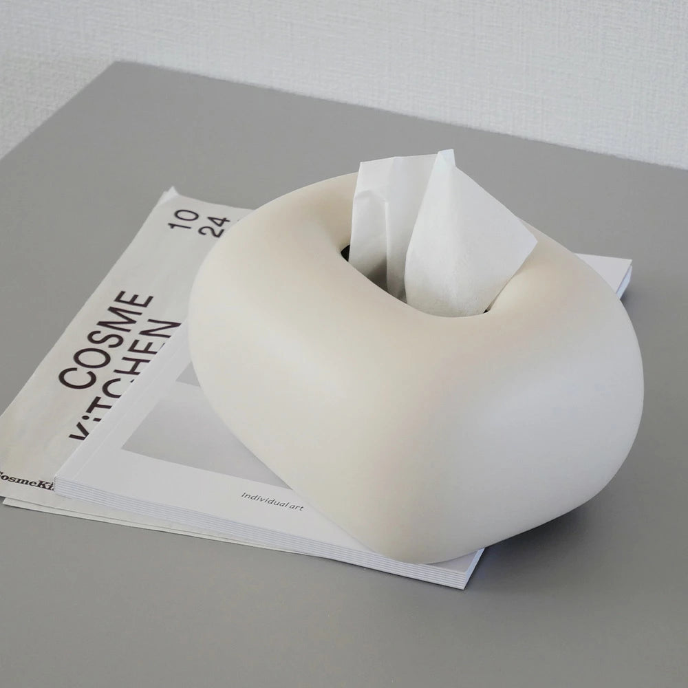 セラミッククリーム ティッシュケース