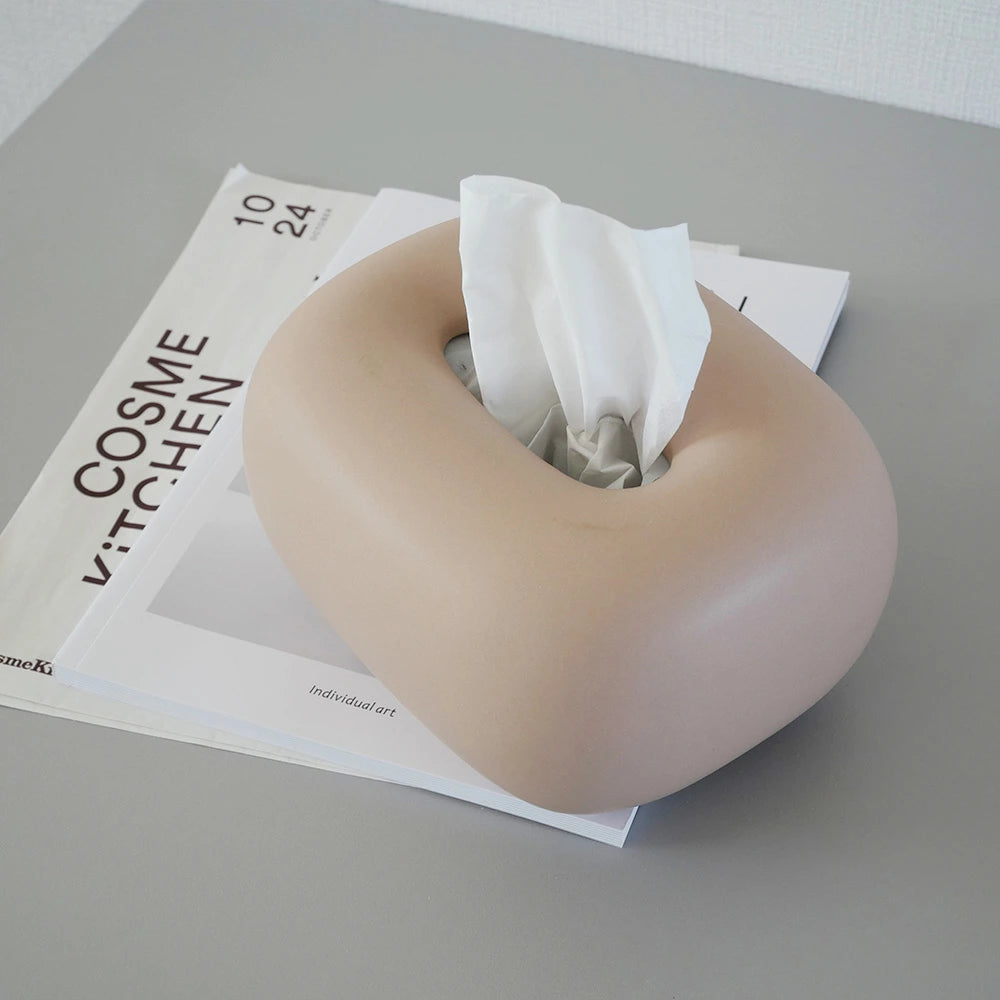 セラミッククリーム ティッシュケース