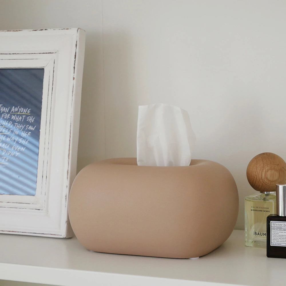 セラミッククリーム ティッシュケース