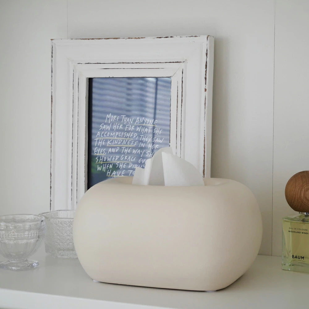 セラミッククリーム ティッシュケース