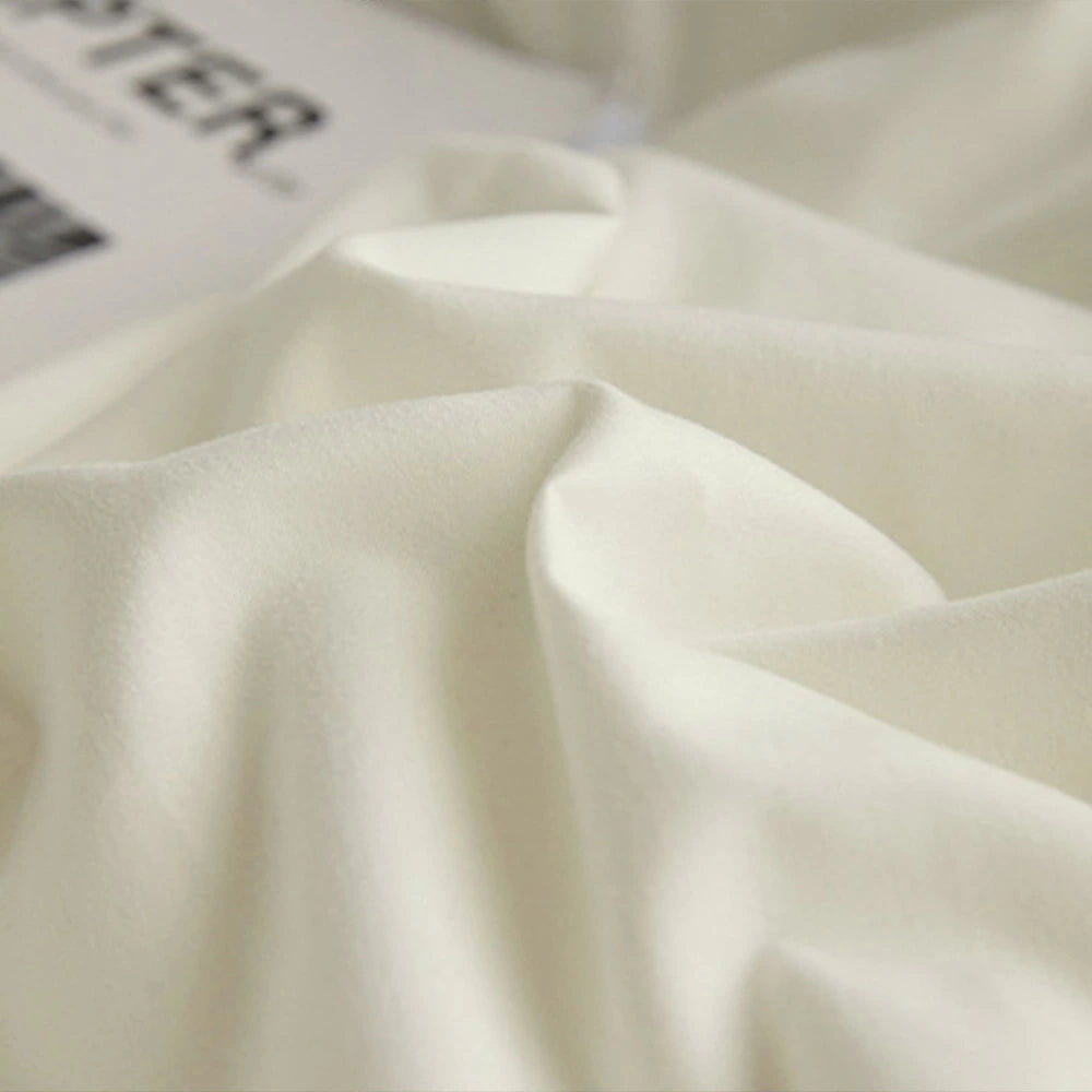 ベッドカバー セット ブラック×ホワイト (ベッドシーツタイプ)