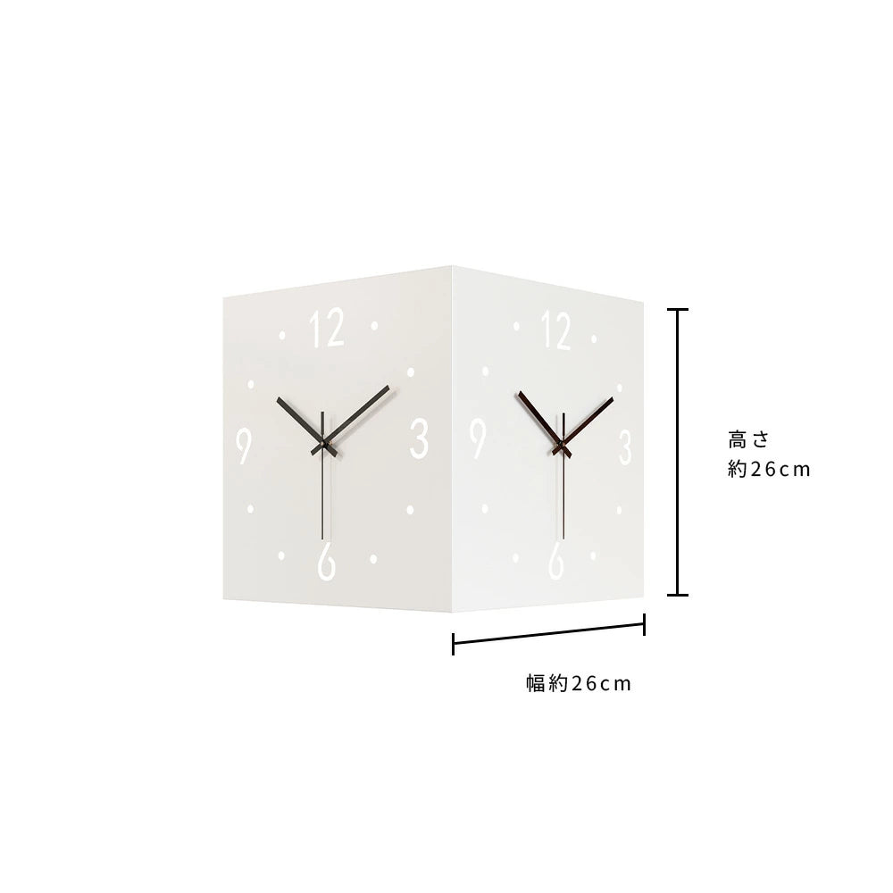 コーナー 両面時計