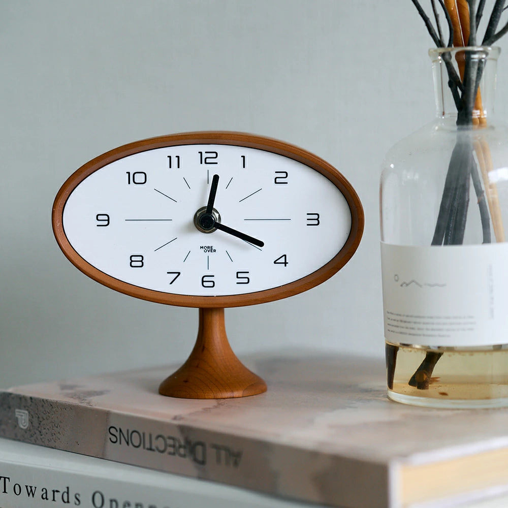 天然木 テーブルクロック 置き時計