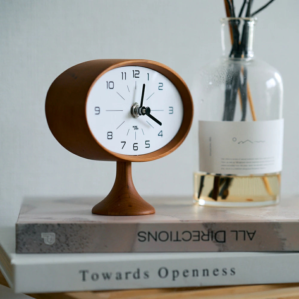 天然木 テーブルクロック 置き時計