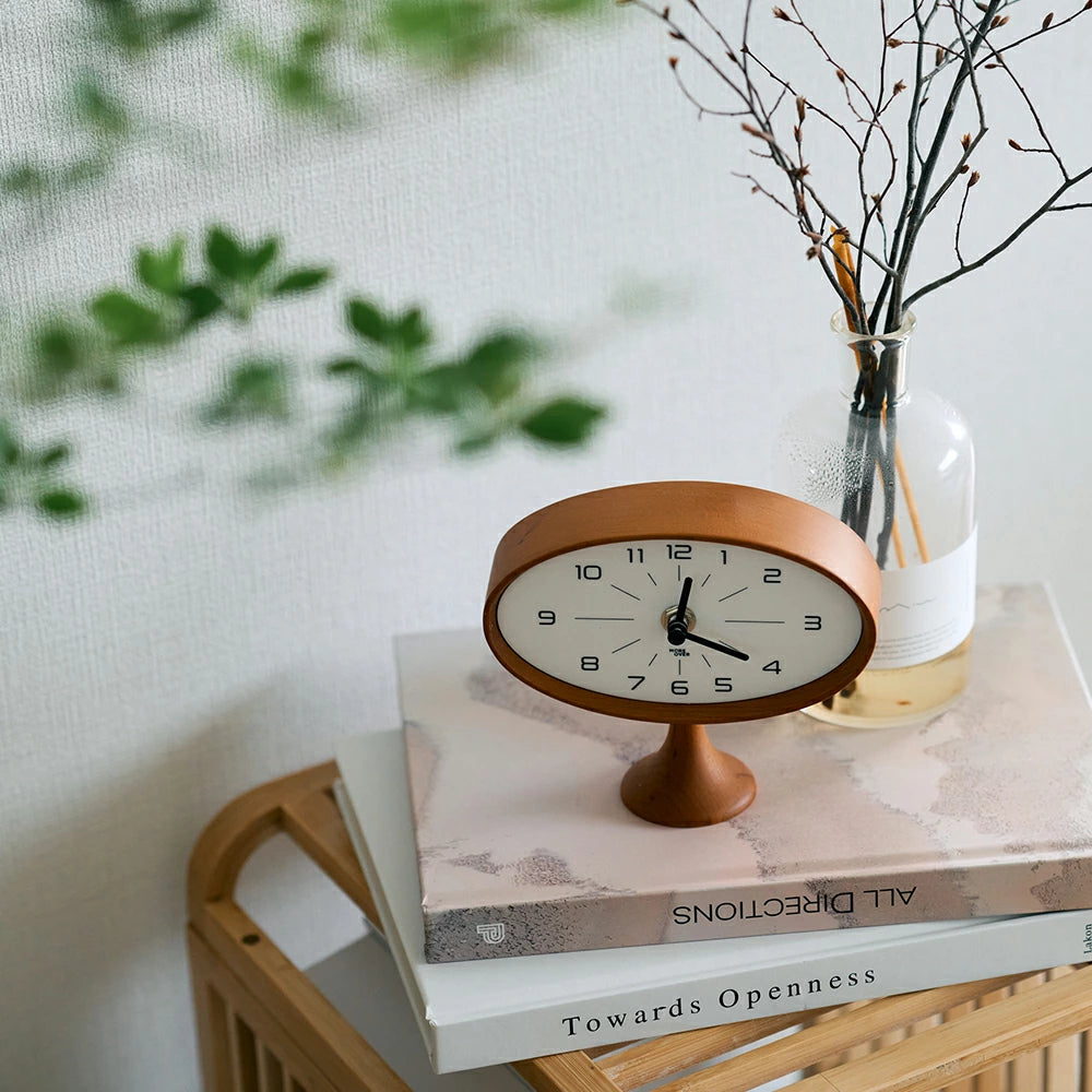 天然木 テーブルクロック 置き時計