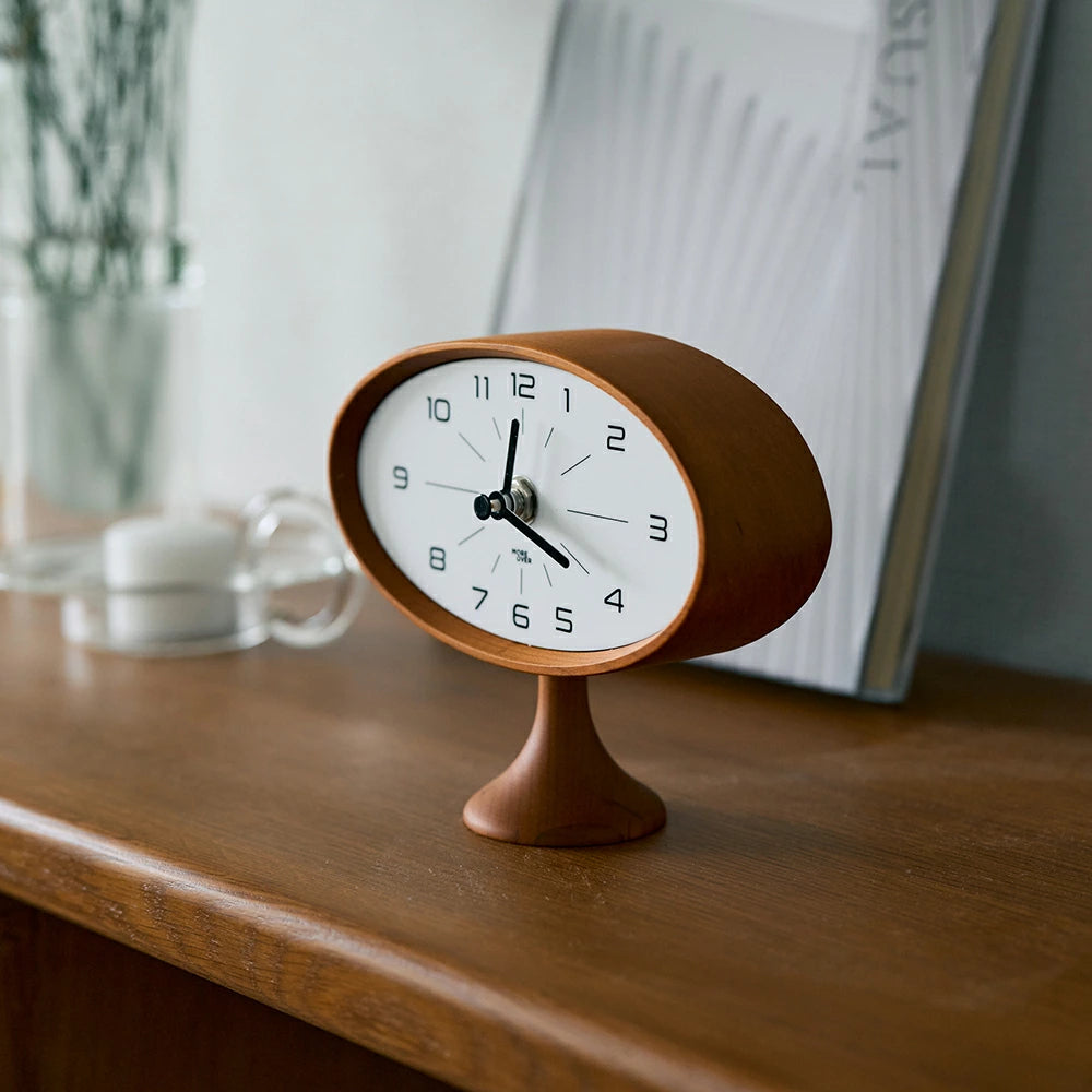 天然木 テーブルクロック 置き時計
