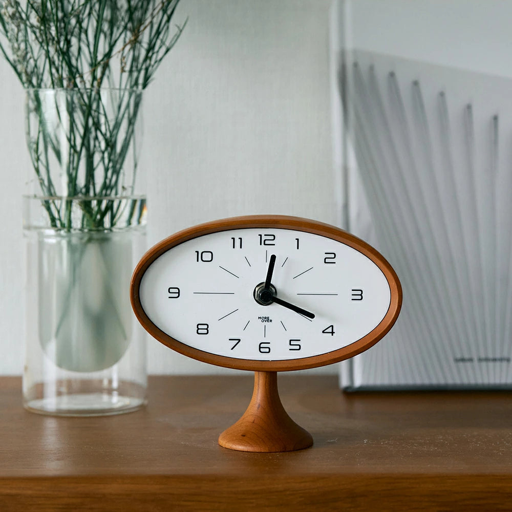 天然木 テーブルクロック 置き時計