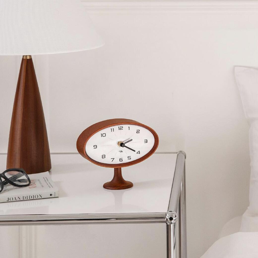 天然木 テーブルクロック 置き時計