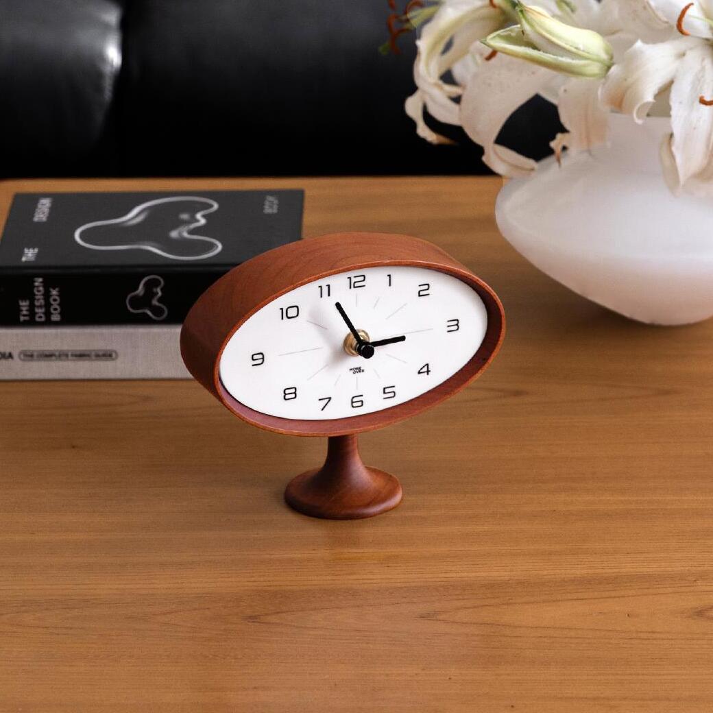 天然木 テーブルクロック 置き時計