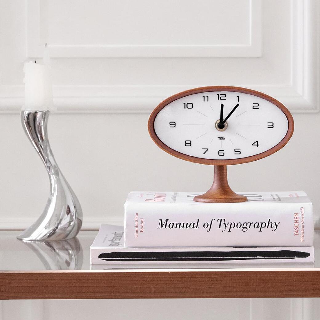 天然木 テーブルクロック 置き時計