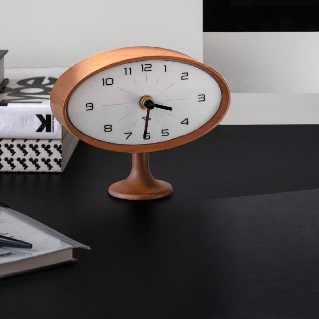 天然木 テーブルクロック 置き時計