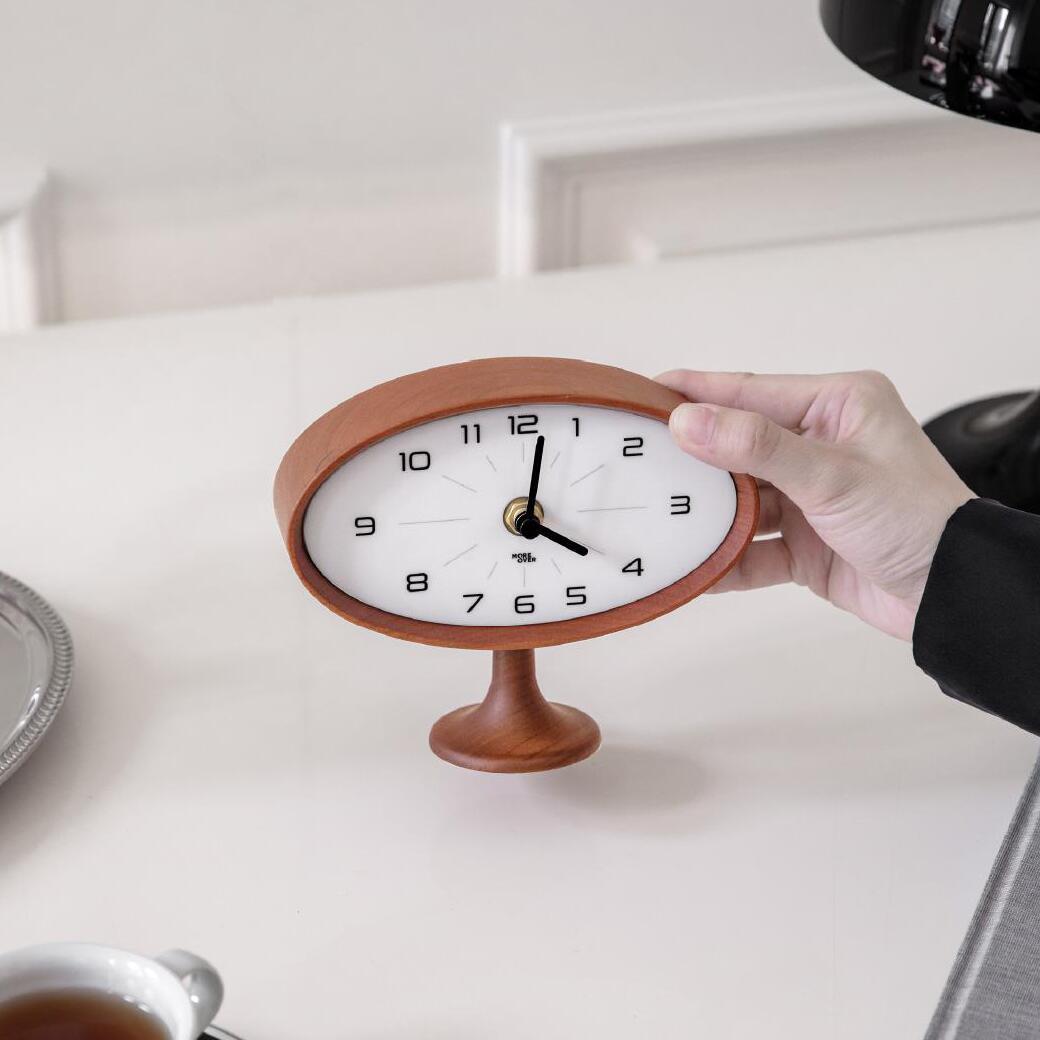 天然木 テーブルクロック 置き時計