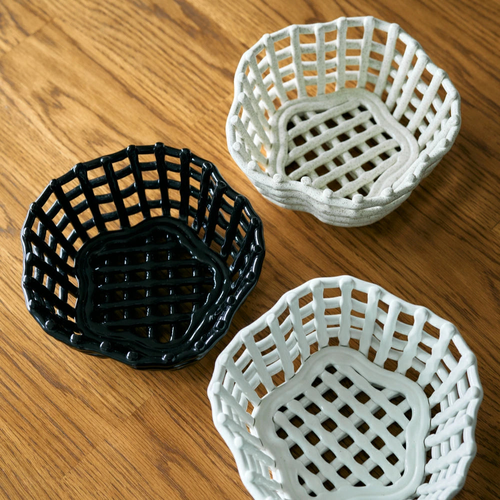 セラミック バスケット ラウンド 変形