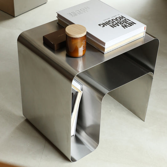 シルバーステンレス コーヒーテーブル