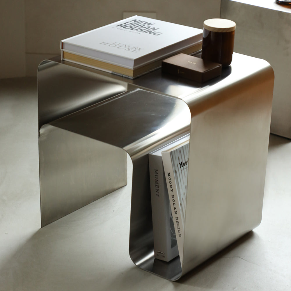 シルバーステンレス コーヒーテーブル