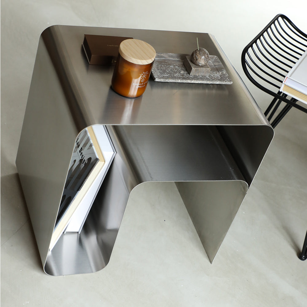 シルバーステンレス コーヒーテーブル