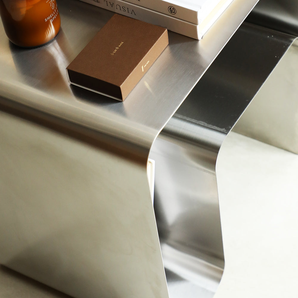 シルバーステンレス コーヒーテーブル