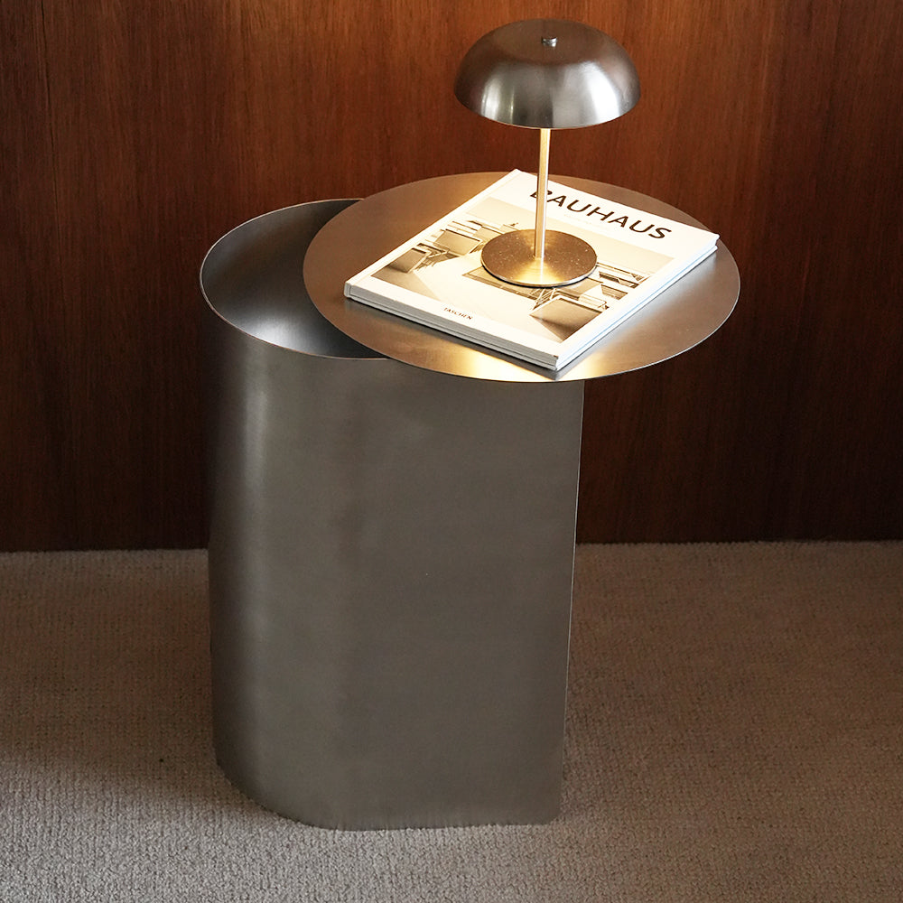 ステンレススチール製サイドテーブル