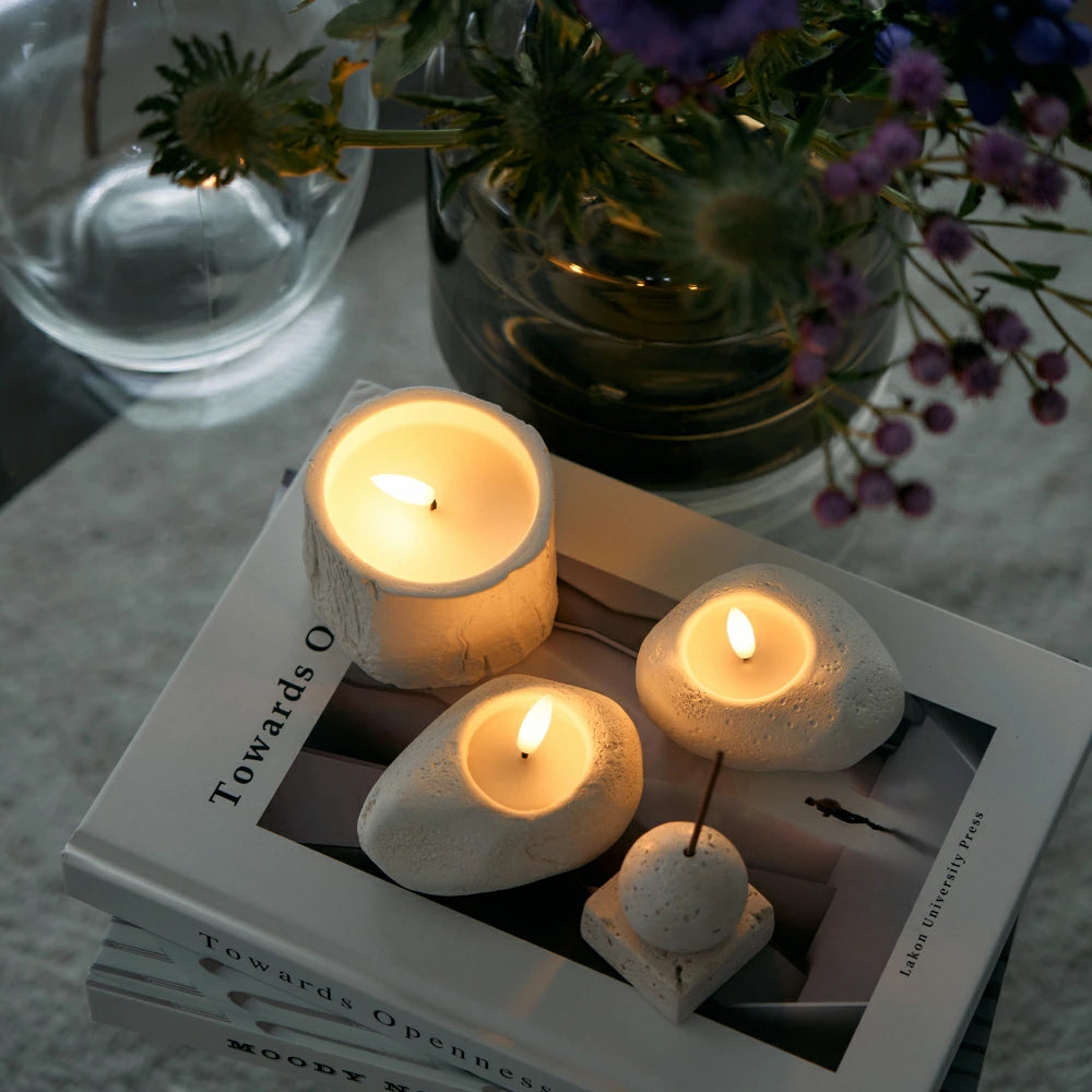 パーティやインテリアを彩る LEDライト キャンドル スタンピー (2サイズ)