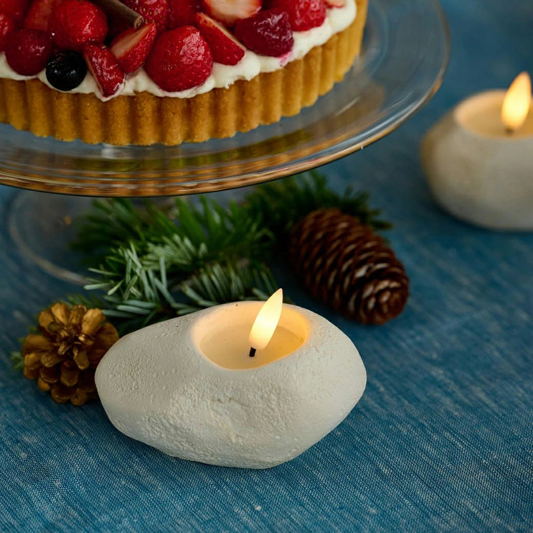 パーティやインテリアを彩る LEDライト キャンドル ストーンレット (2種類)