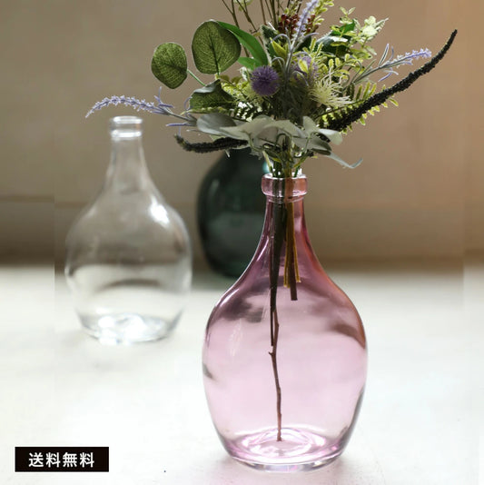 ボトル型のフラワーベース (3色)
